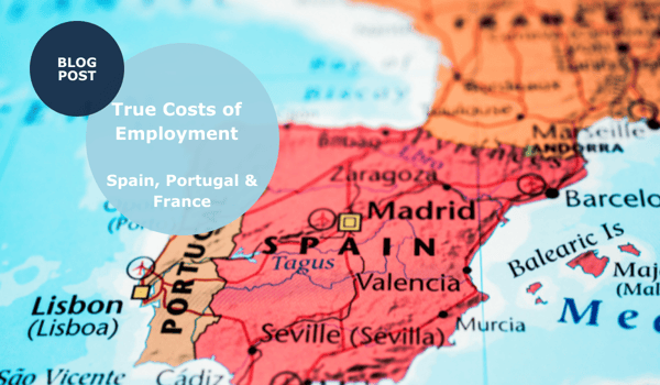 True costs of employment in Spain, Portugal and France